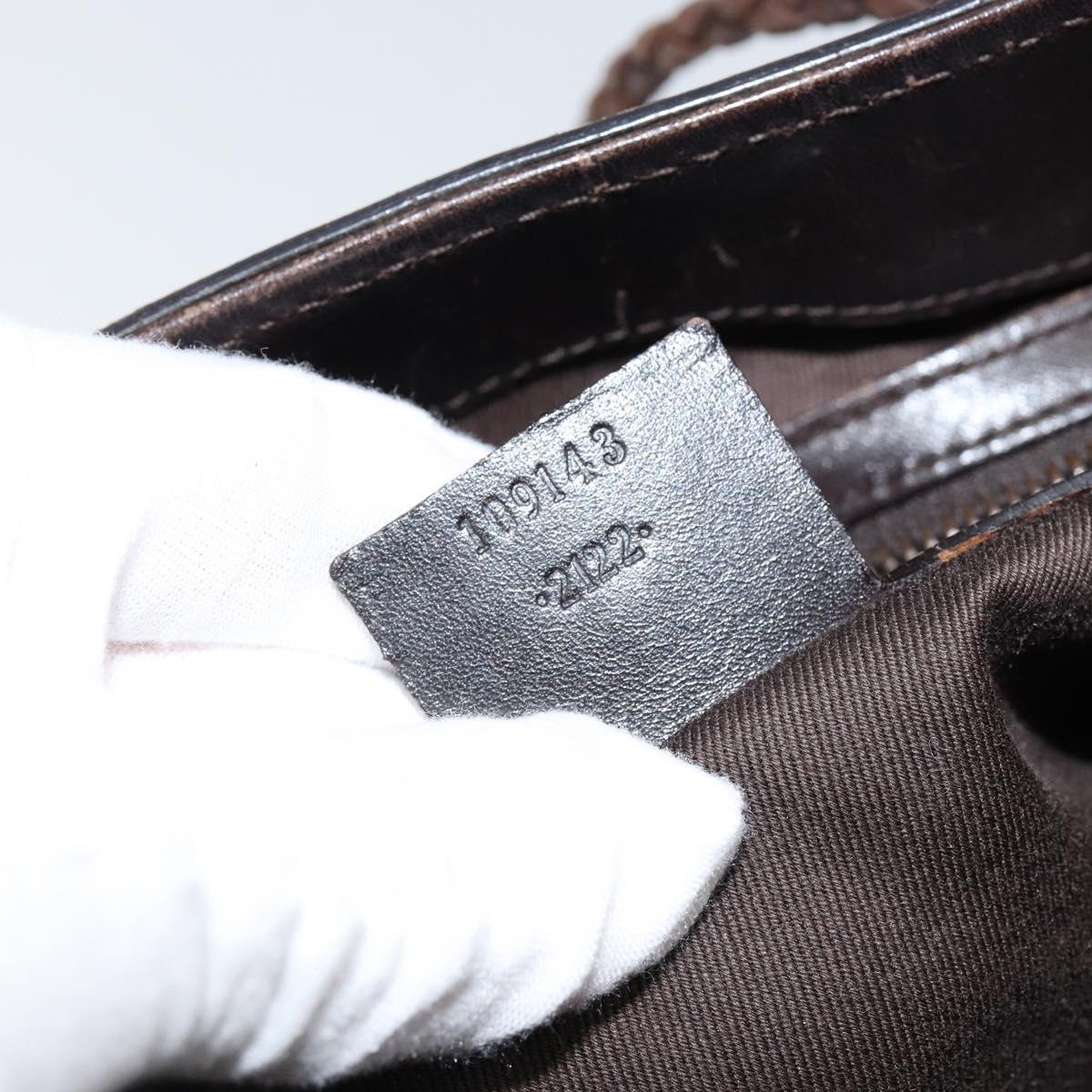 Gucci Canvas Shoulder Bag Beige Gold