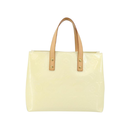 LOUIS VUITTON Monogram Vernis Reade PM Hand Bag Perle