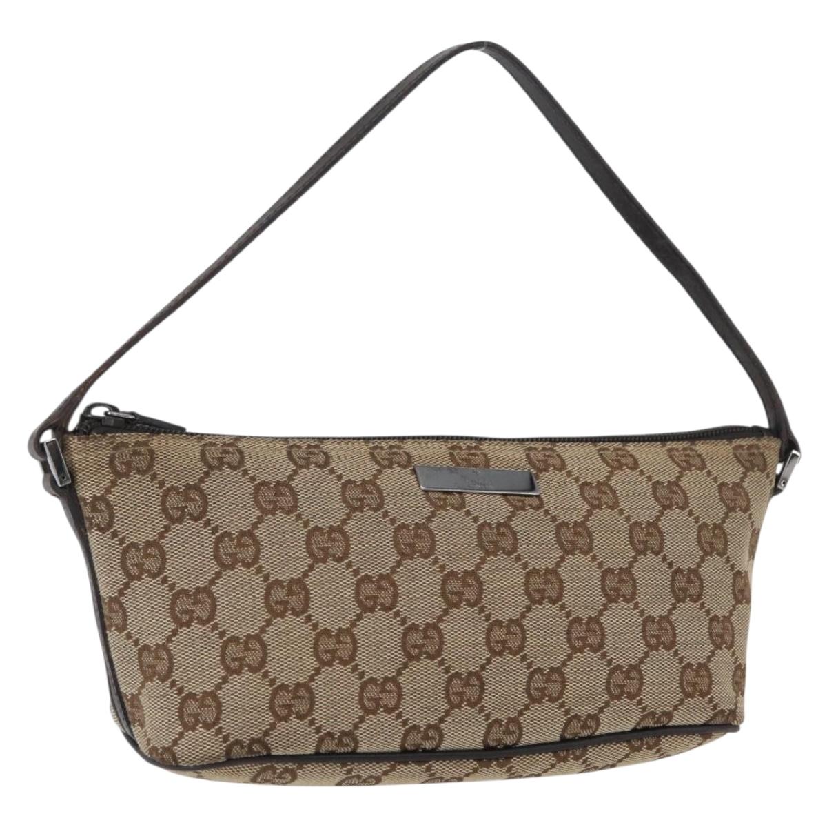 Gucci Canvas Accessory Pouch Beige