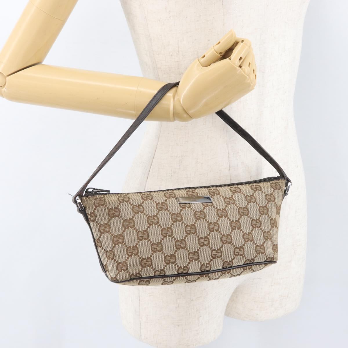 Gucci Canvas Accessory Pouch Beige