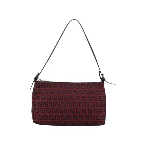 FENDI Zucchino Canvas Shoulder Bag