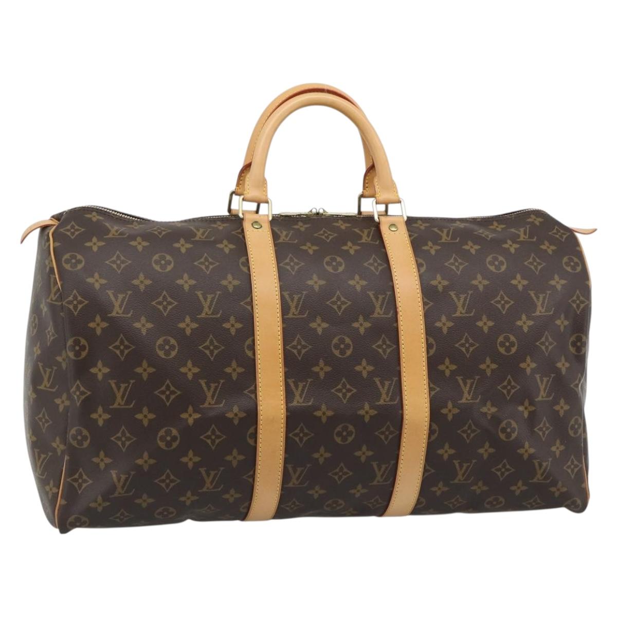LOUIS VUITTON Monogram Keepall 50 Boston Bag