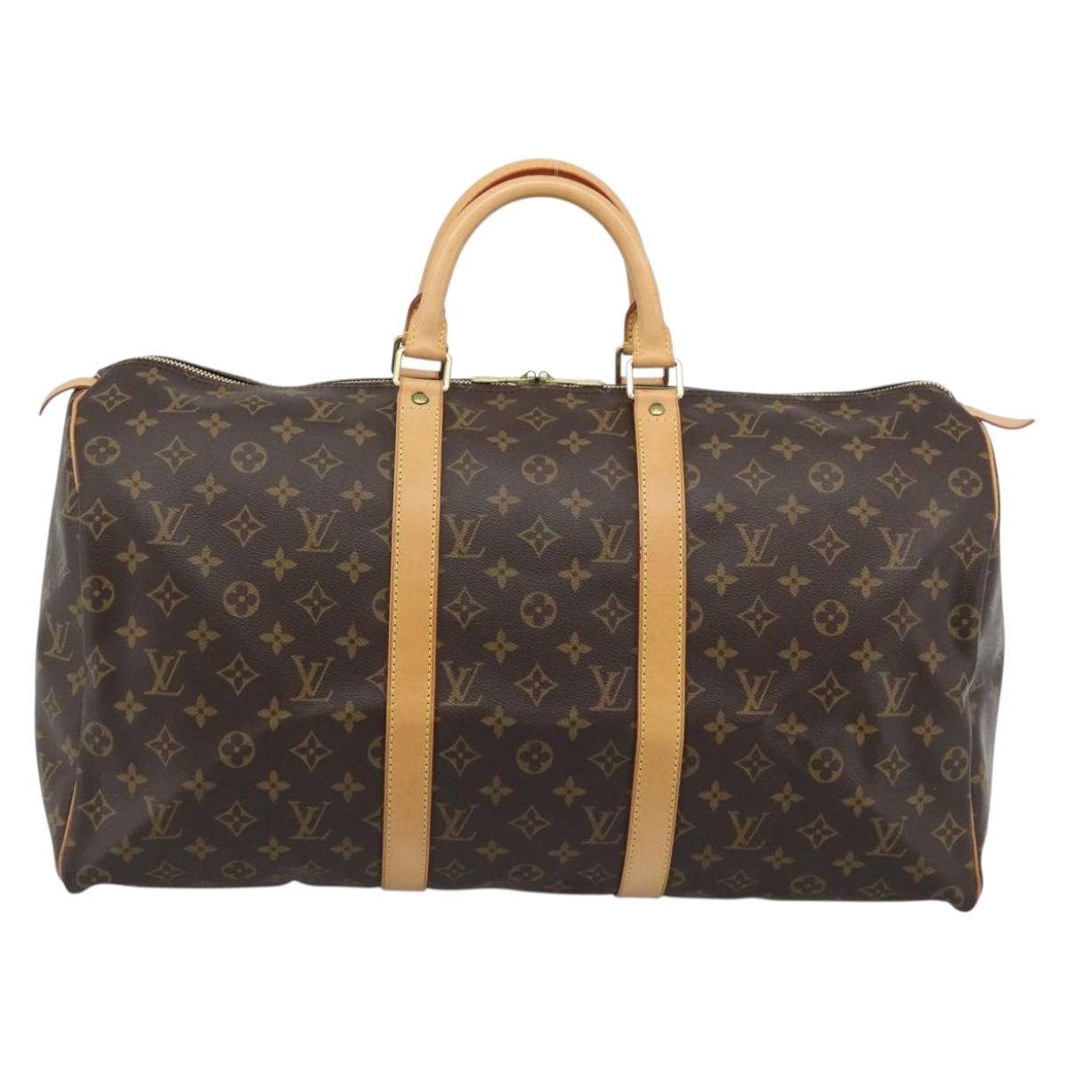 LOUIS VUITTON Monogram Keepall 50 Boston Bag