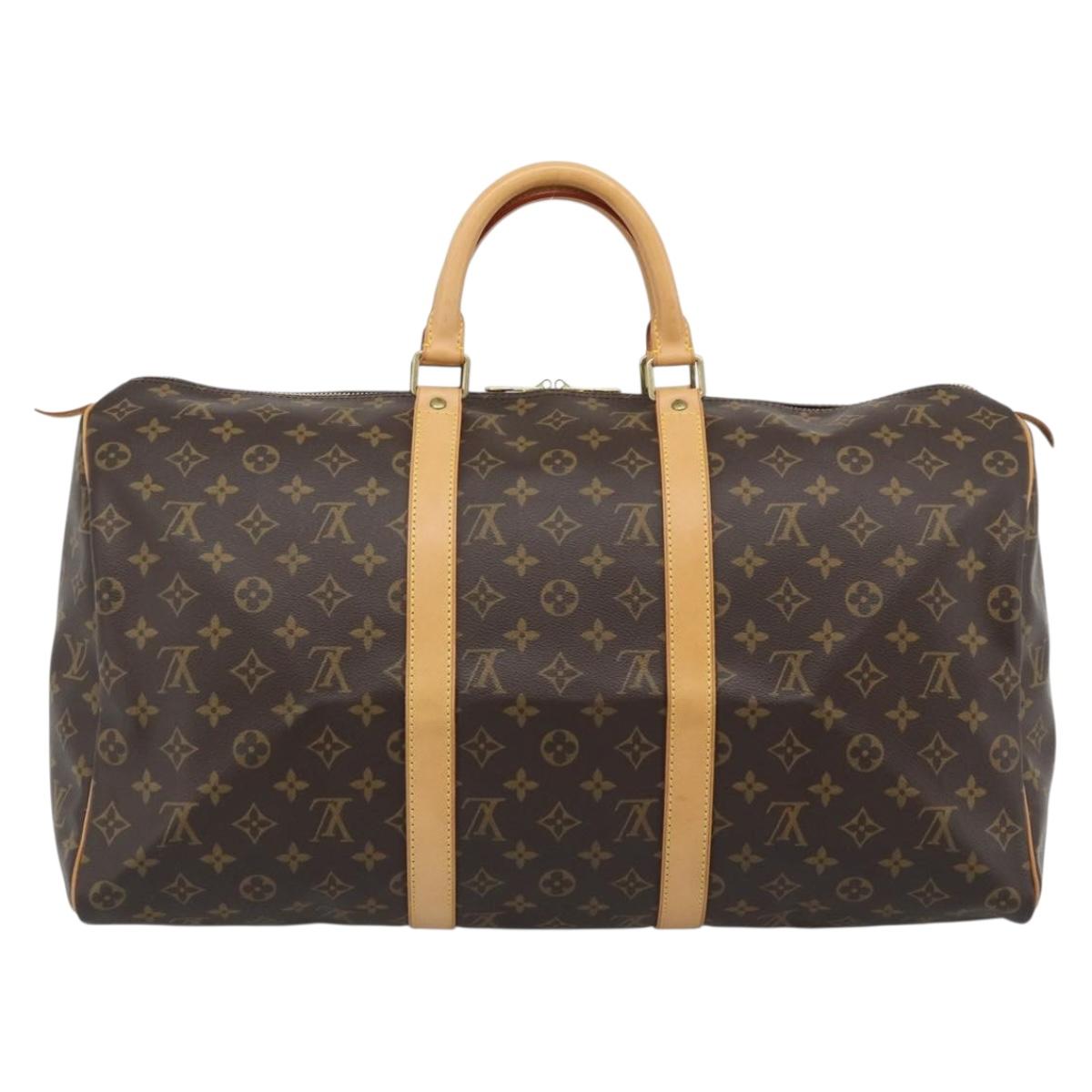 LOUIS VUITTON Monogram Keepall 50 Boston Bag