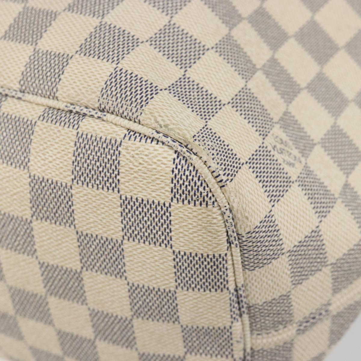 LOUIS VUITTON Damier Azur Neverfull MM Tote Bag