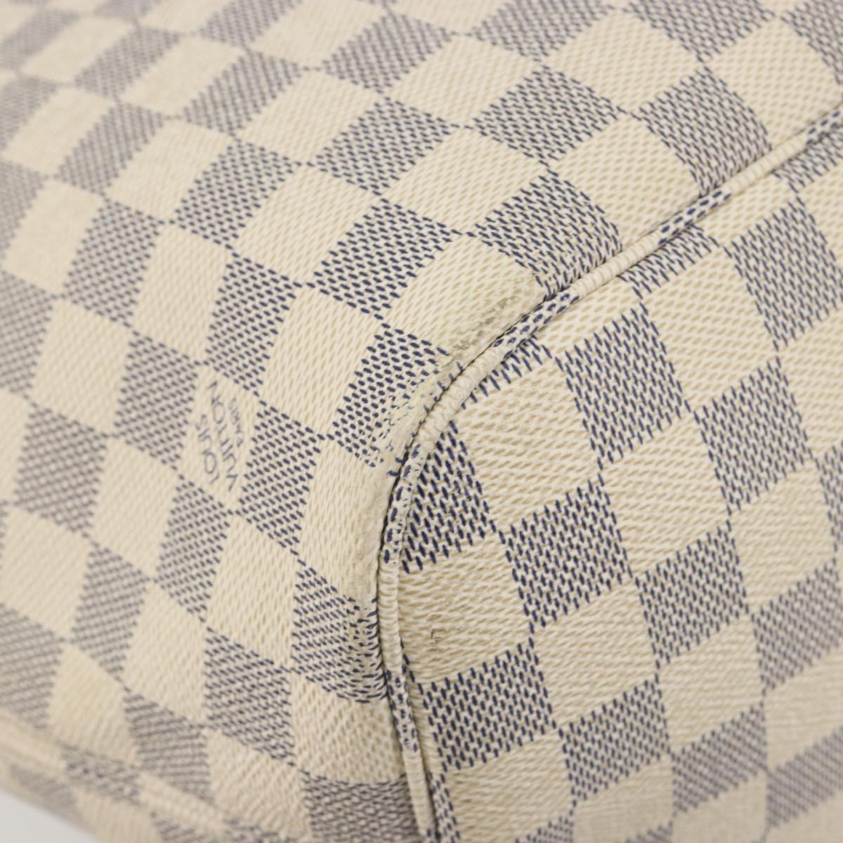 LOUIS VUITTON Damier Azur Neverfull MM Tote Bag