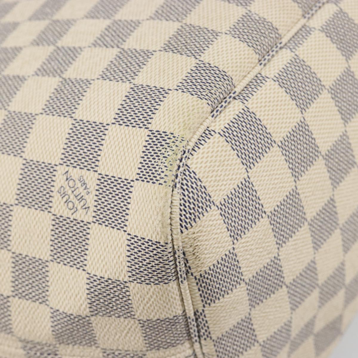 LOUIS VUITTON Damier Azur Neverfull MM Tote Bag