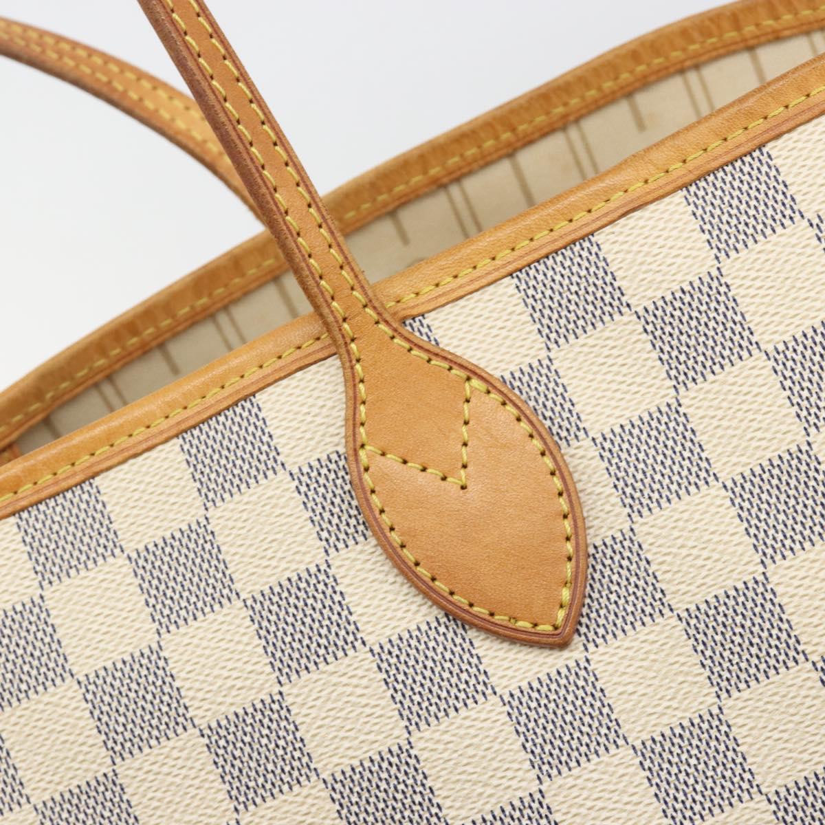LOUIS VUITTON Damier Azur Neverfull MM Tote Bag