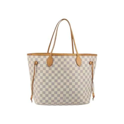 LOUIS VUITTON Damier Azur Neverfull MM Tote Bag
