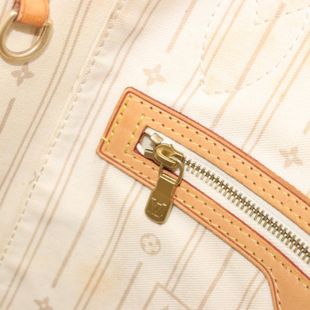 LOUIS VUITTON Damier Azur Neverfull MM Tote Bag