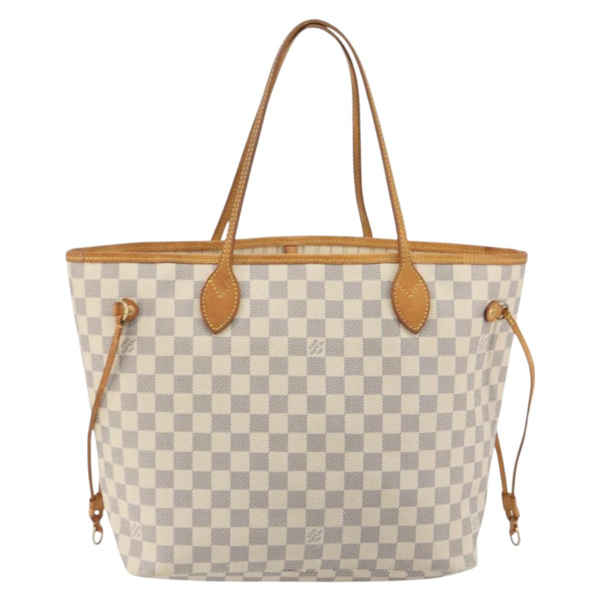 LOUIS VUITTON Damier Azur Neverfull MM Tote Bag