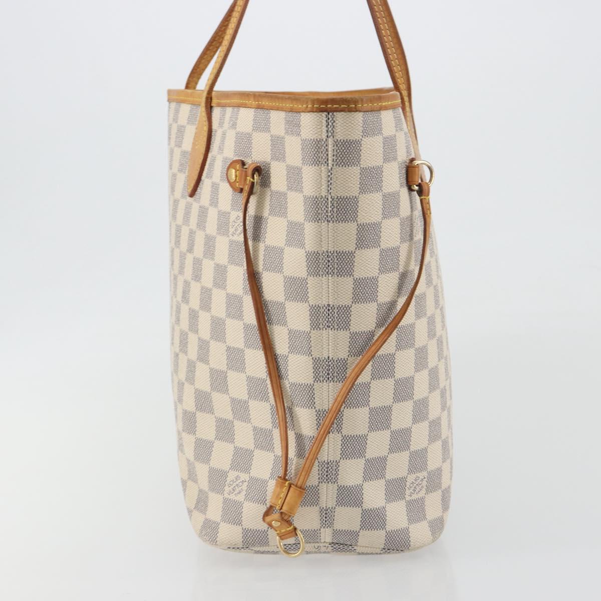 LOUIS VUITTON Damier Azur Neverfull MM Tote Bag