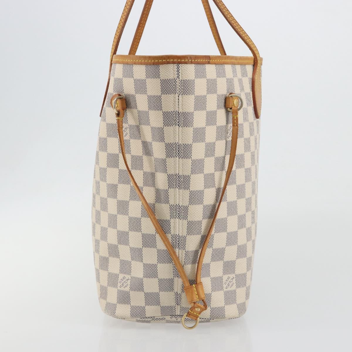 LOUIS VUITTON Damier Azur Neverfull MM Tote Bag