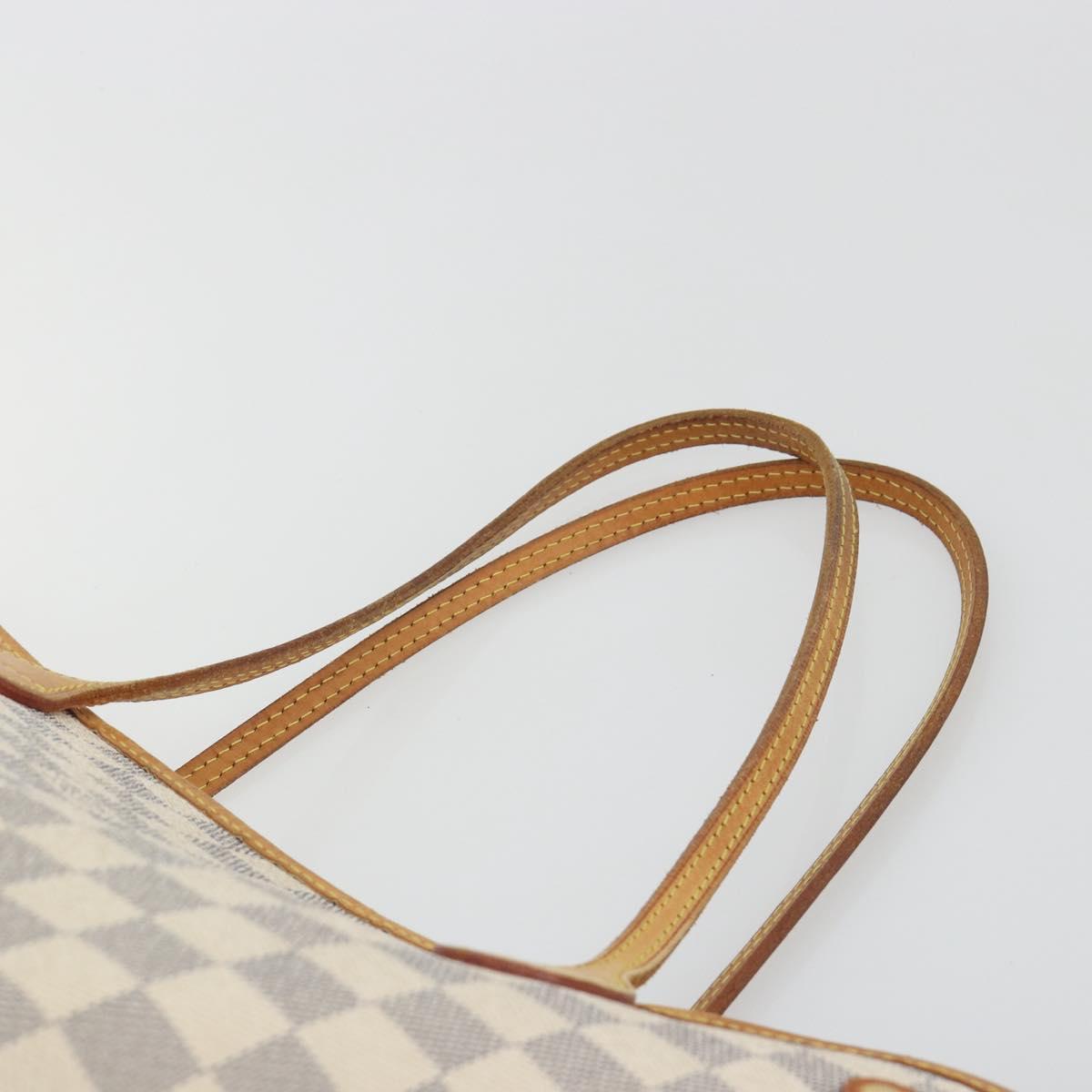 LOUIS VUITTON Damier Azur Neverfull MM Tote Bag