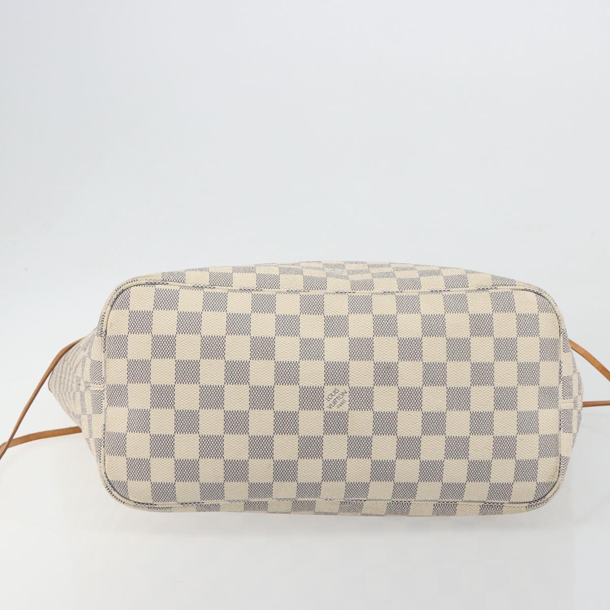 LOUIS VUITTON Damier Azur Neverfull MM Tote Bag