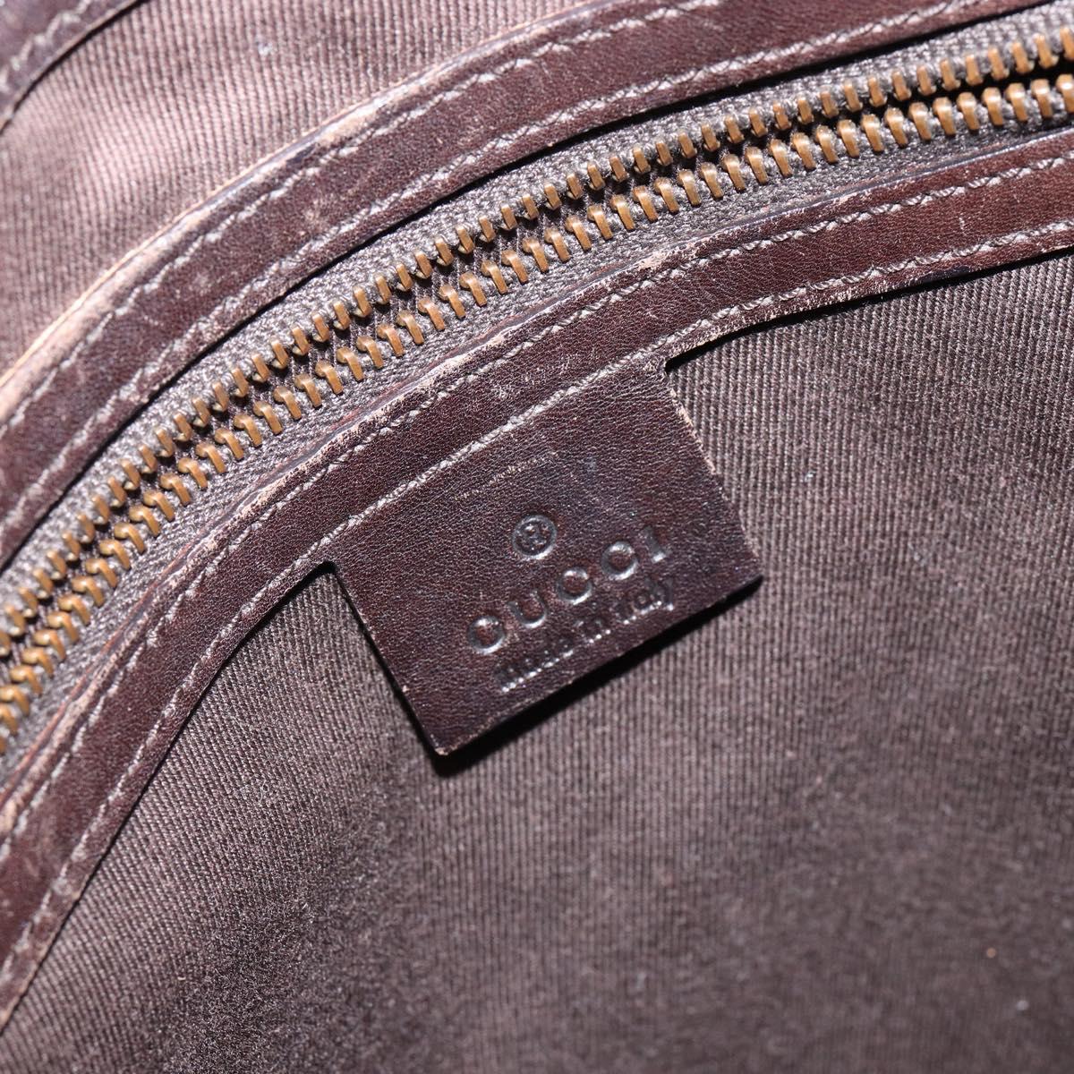 Gucci Canvas Shoulder Bag Beige Gold